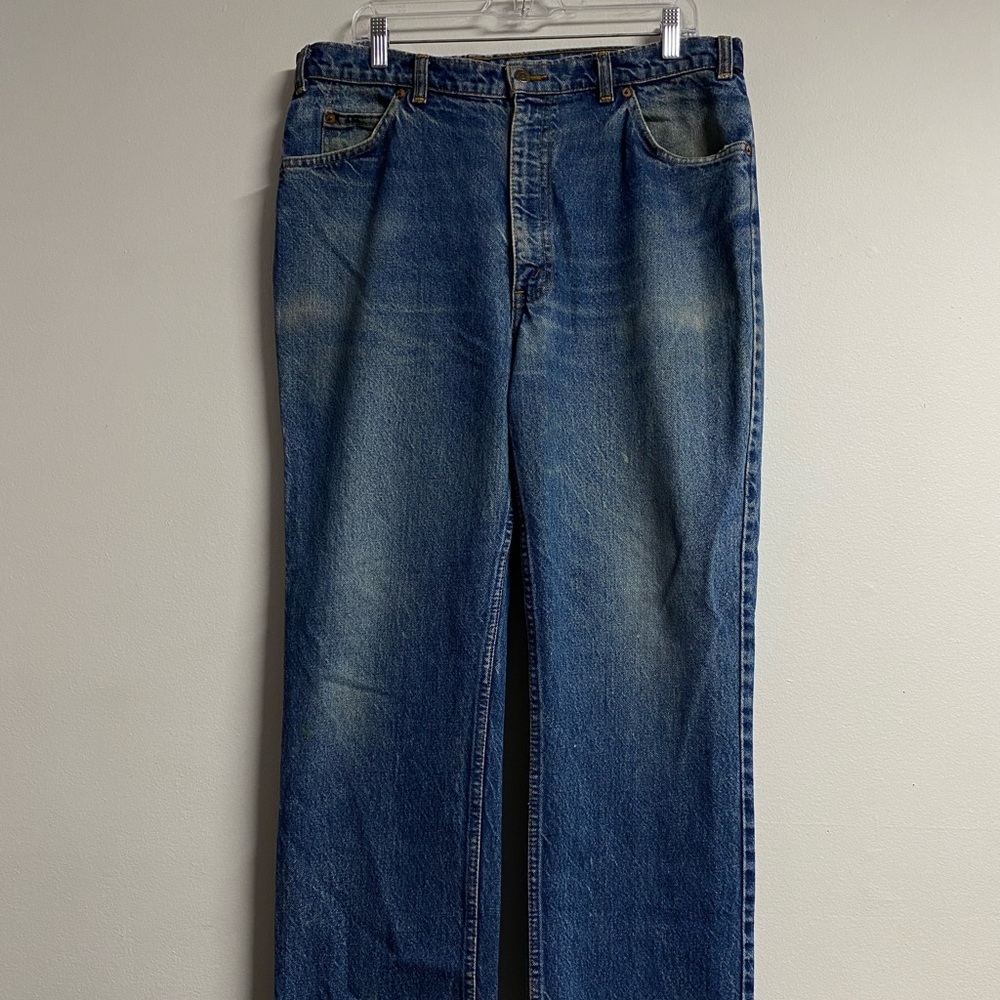 Vintage 80s Levi's Orange Tab 619 Faded & Distressed 36x32